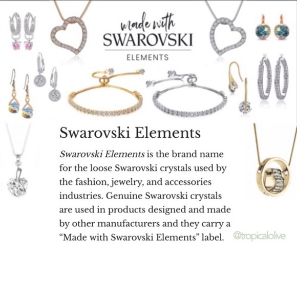 Swarovski Blue Heart Necklace - Picture 7 of 8